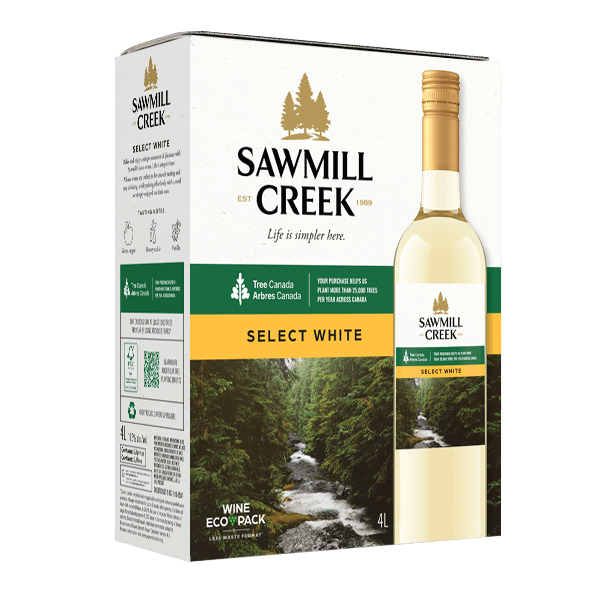 Sawmill Creek Select White Packaging